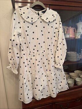 ASOS New Look Poplin Mini Dress With Collar